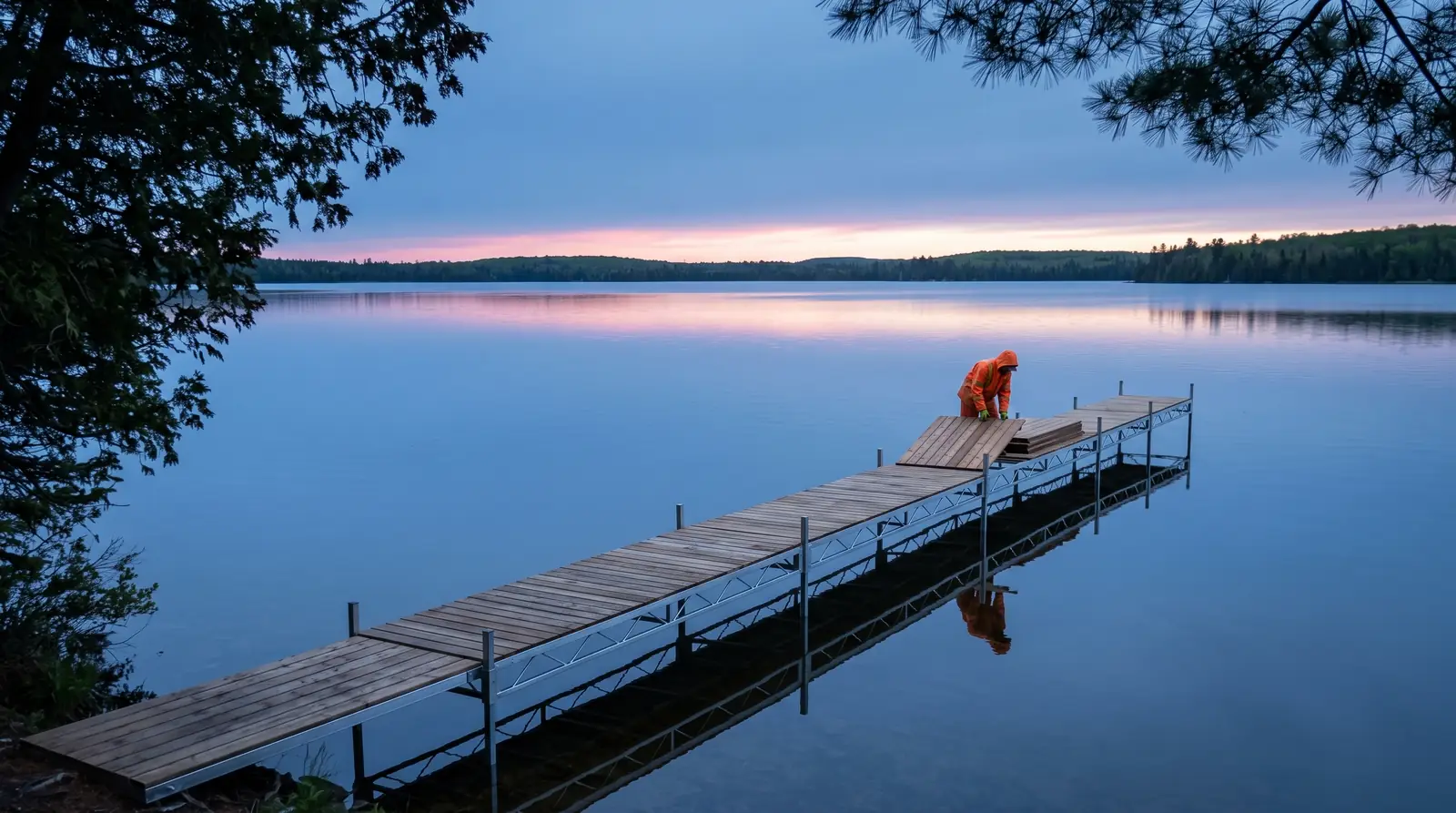 Fall dock removal